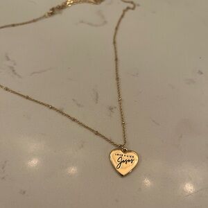 Gold Heart Pendant Necklace